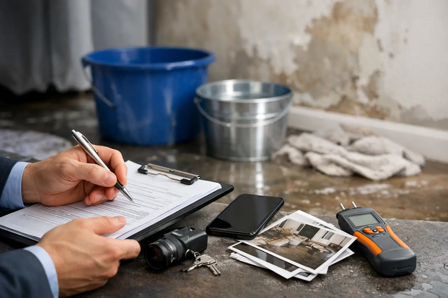 Insurance Claim Documentation for Water Damage